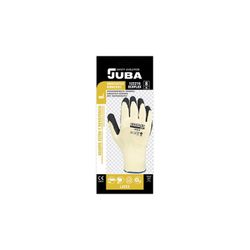 B122210/10 GUANTE POLIESTER ALGUANTE RECUBIERTO DE LATEX RUGOSO SIN COSTURAS PUÑO ELASTICO AMA