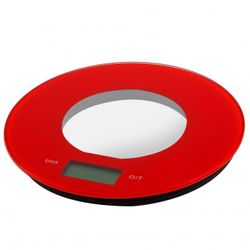 BALANZA COCINA ELECT-KUKEN 5 KG. ROJA