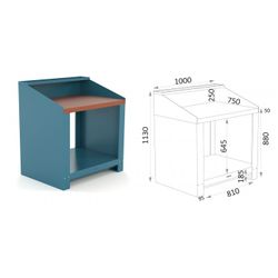 BANCO 1000X750X880MM.ENCIMERA DM 150 10 SD