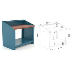 BANCO 1300X750X880MM.ENCIMERA DM 150 13 SD