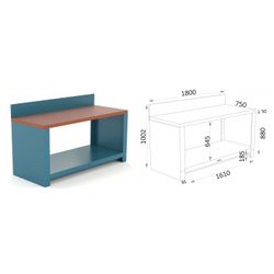 BANCO 1800X750X880MM.ENCIMERA DM 150 18 PD