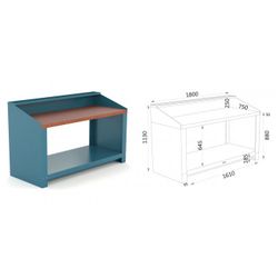 BANCO 1800X750X880MM.ENCIMERA DM 150 18 SD