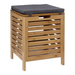BANCO ALMACENAMIENTO BAMBU 35X35XH.45 CM.