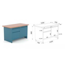 BANCO CAJON 111 C200 - 1 PUERTA 111 PP I - 1 PUERTA