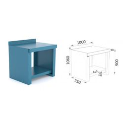 BANCO CHAPA 5 MM. 1000X750X880