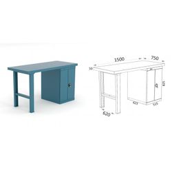 BANCO DE TRABAJO 1500X750X880MM 136 15 C11