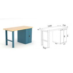 BANCO DE TRABAJO 1500X750X880MM 136 15 M11