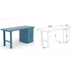 BANCO DE TRABAJO 1800X750X880MM 136 18 C11