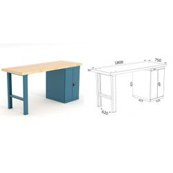 BANCO DE TRABAJO 1800X750X880MM 136 18 M11