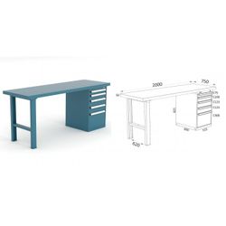 BANCO DE TRABAJO 2000X750X880MM 136 20 C1