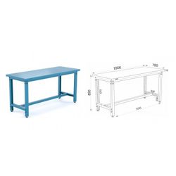 BANCO DE TRABAJO DESMONTABLE 1800X700X890 ENCIMERA EN CHAPA DE 50MM