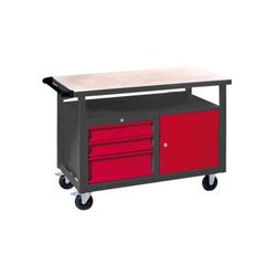 BANCO DEW12060L- C/RUEDAS+ARMARIO