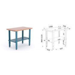 BANCO MADERA DM PATAS GRADUABLES 1300X750X880