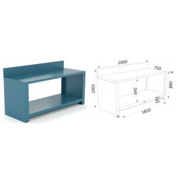 BANCO METALICO CON PESTAÑA 150 20 P
