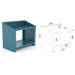 BANCO METALICO SOPORTE ARMARIO 110 150 13 S