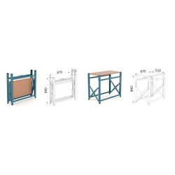 BANCO PLEGABLE SOBRE MADERA DM DE 30 MM
