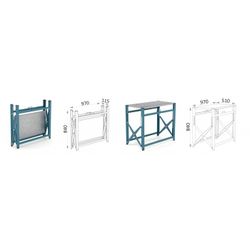 BANCO PLEGABLE SOBRE METALICO GALVANIZADO