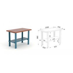 BANCO SOBRE MADERA DM 1300X750X880