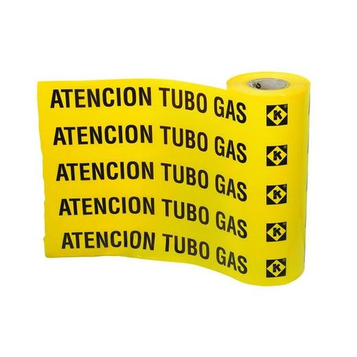BANDA SEÑALIZACION DE GAS 250MX50CM
