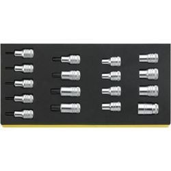 BANDEJA TCS C/ JGO. DE BOCAS DE LLAVE DE VASO 1/2" TCS 50TX/54TX/17
