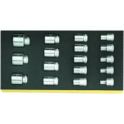 BANDEJA TCS C/ JGO. DE BOCAS DE LLAVE DE VASO 1/2" TCS 52/17