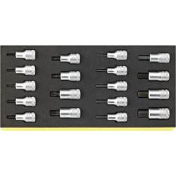 BANDEJA TCS C/ JGO. DE BOCAS DE LLAVE DE VASO 1/2" TCS 54/54TX/18