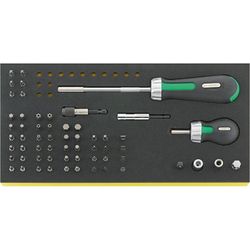 BANDEJA TCS CON BOCAS DE LLAVE DE VASO 3/8" TCS 4008/8/52