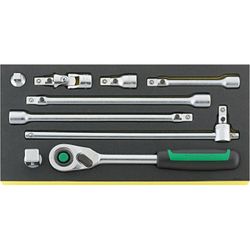 BANDEJA TCS CON JUEGO DE HERRAMIENTAS DE MANO 1/2" TCS 1/2" 512/9 QR