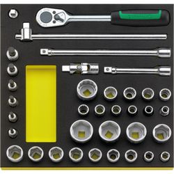 BANDEJA TCS CON JUEGO DE HERRAMIENTAS DE MANO 1/2" TCS 50/52/30/6 MF