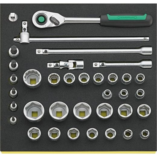BANDEJA TCS CON JUEGO DE HERRAMIENTAS DE MANO 1/2" TCS 50/52/30/6QR