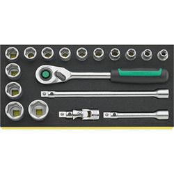 BANDEJA TCS CON JUEGO DE HERRAMIENTAS DE MANO 1/2" TCS 52/14/4QR