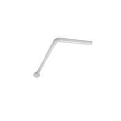 BARRA CORTINA BLANCA ANGULAR80X140-200 22 MM.