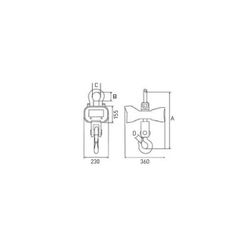 BASCULA DE GRUA KW 50 - 5T