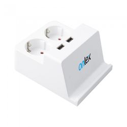 BASE 2TOMAS + 2USB PORTATIL 1,5METROS