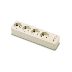 BASE 4 TOMAS C/INTERRUPTOR 16A2 50V
