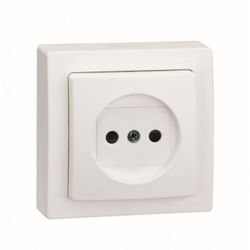 BASE ENCHUFE 2P BLANCO