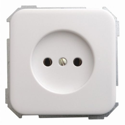 BASE ENCHUFE 2P BLANCO