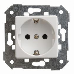 BASE ENCHUFE 2P+TT BLANCO