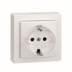 BASE ENCHUFE 2P+TT BLANCO