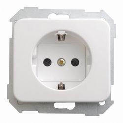 BASE ENCHUFE 2P+TT BLANCO