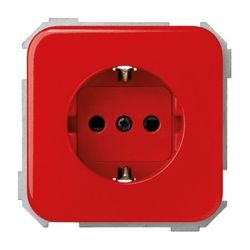 BASE ENCHUFE 2P+TT ROJO