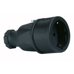 BASE GOMA 100% 16A 250V NEGRO