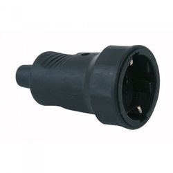 BASE GOMA 16A 230V NEGRO