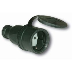 BASE GOMA 16A 250V NEGRO