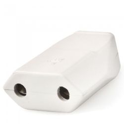 BASE MOVIL 10 A. 4,8 MM. BLANCA