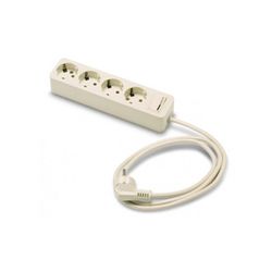 BASE MULTIPLE 4 TOMAS TT CABLE1,5M, BLAN