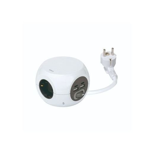 BASE MULTIPLE COMBIBALL CON 3 TOMAS + 2 USB A + 2 USB C
