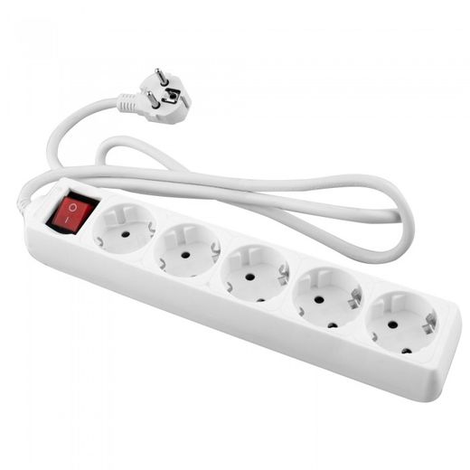 BASE ONLEX BLANCA 5TOMAS CABLE/INT.3MT