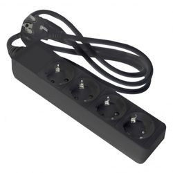 BASE ONLEX NEGRA 4TOMAS CABLE 1,5MT