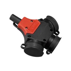 BASE TRIPLE GOMA 100% CON TAPA 16A 250V